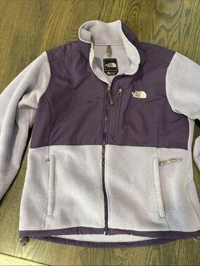 The North Face Two-Tone Violet and Lilac Fleece Jacket